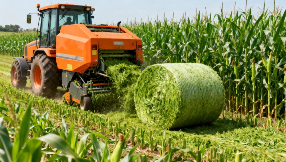 Round Hay Baler application