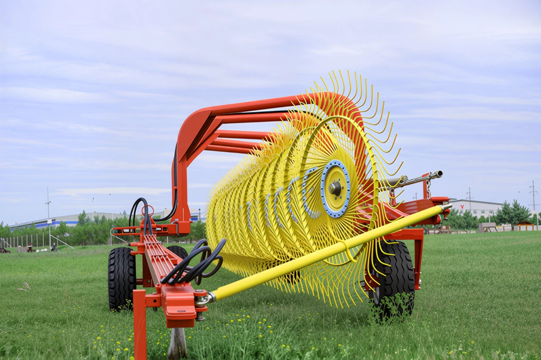 Finger-wheel hay rake