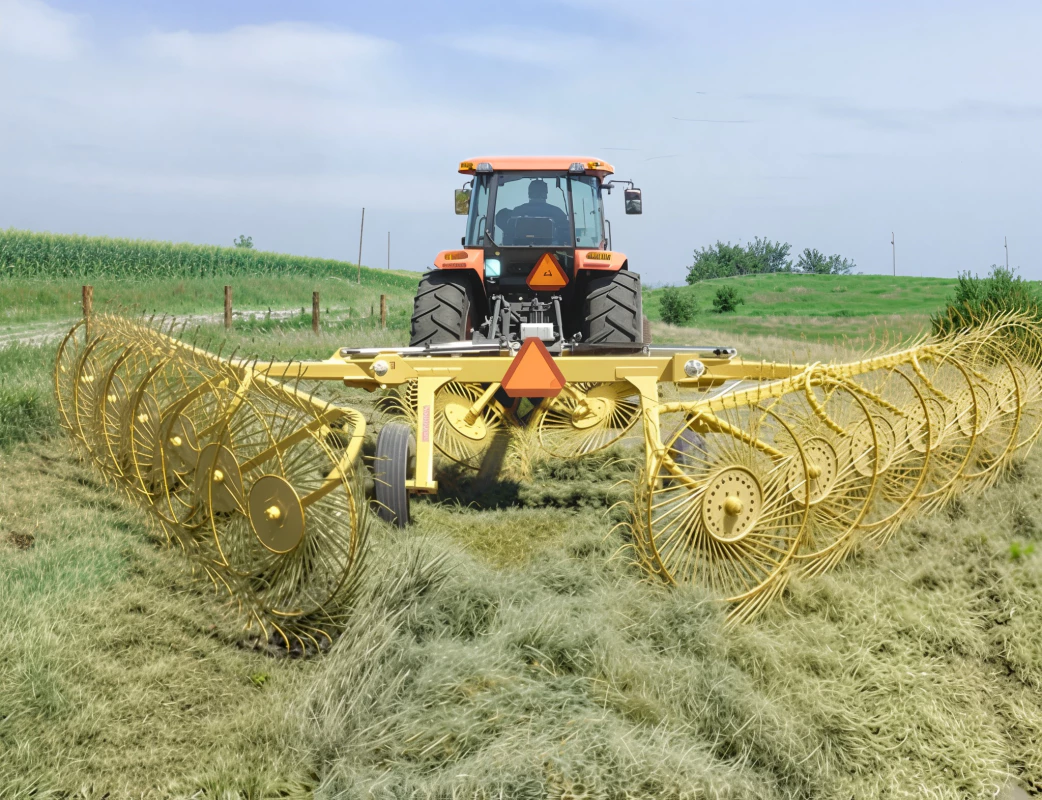 Finger-wheel hay rake