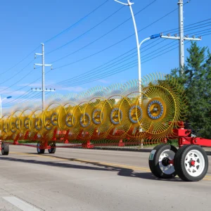 Finger-wheel hay rake