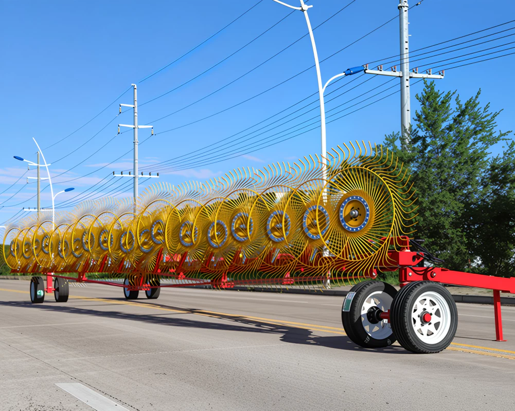 Finger-wheel hay rake
