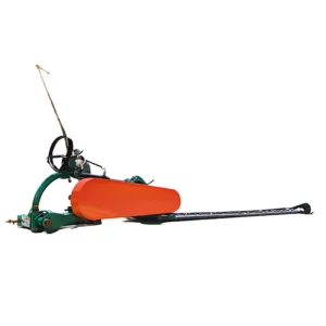 Suspended single-blade lawn mower