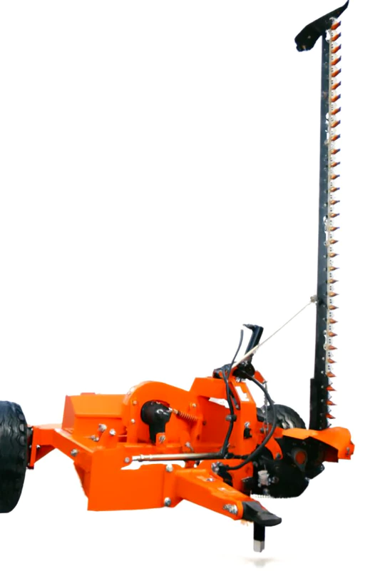 Suspended single-blade lawn mower