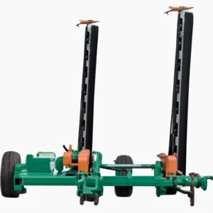 Towed double-blade lawn mower