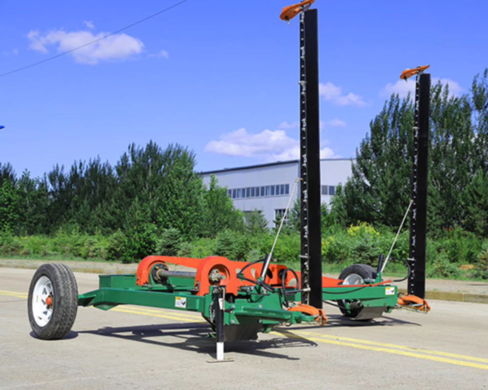 Towed double-blade lawn mower