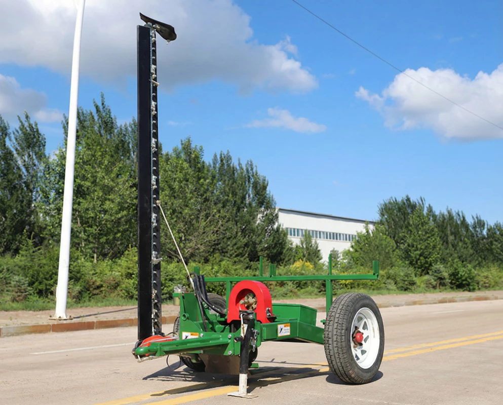 Towed single-blade lawn mower